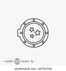 porthole vector icon