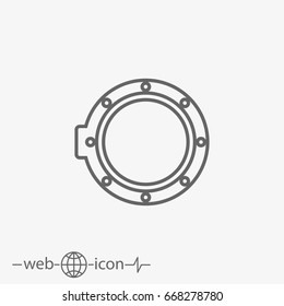 porthole vector icon