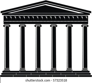 Portico (Colonnade), an ancient temple