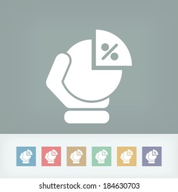 Portion chart icon