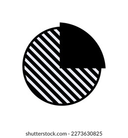 Portion Icon. Section, Piece. Share, Segment Symbol.