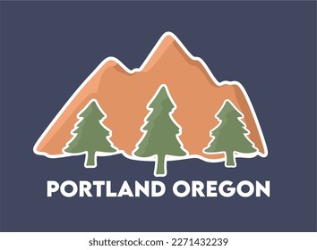 portland oregon with beautiful view 