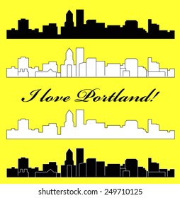 Portland, Oregon (city silhouette)