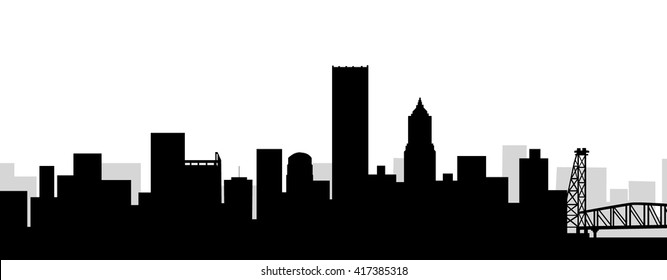 Portland Skyline - Vector