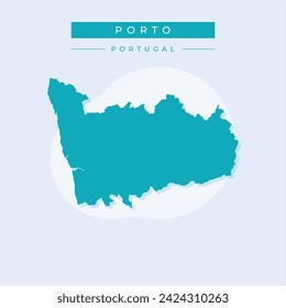 porto map on white background