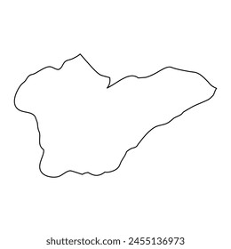 Porto Novo municipality map, administrative division of Cape Verde. Vector illustration.