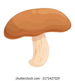 Portobello Mushroom Icon Cartoon Vector. Shiitake Food. Chinese Morel