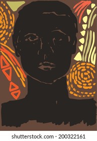 Portrait of an African 