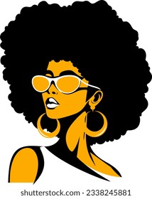 portrait of a afro woman