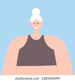 Portrait of an albino woman. Vector illustration of a woman with albinism. International Albinism Awareness Day. Albinism. Genetic rare disorder.