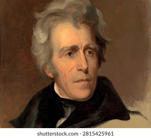 Portrait of Andrew Jackson - vector illustrator