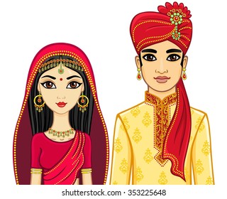 Indian Bride Groom Cartoon Images Stock Photos Vectors