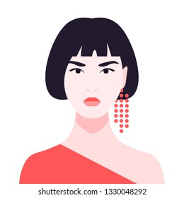 大人 かっこいい 日本人 女性 のイラスト素材 画像 ベクター画像 Shutterstock