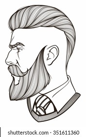 portrait of bearded man