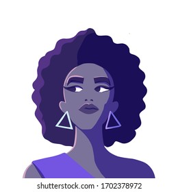 Portrait Of A Beautiful African America Woman With Attitude In Vector Format