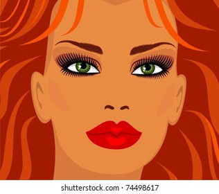 portrait of beautiful lady