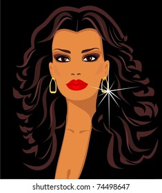 portrait of beautiful lady