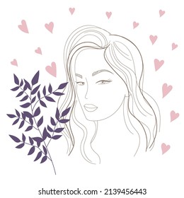 Portrait of a beautiful young woman