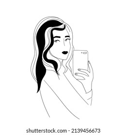 Portrait of a beautiful young woman