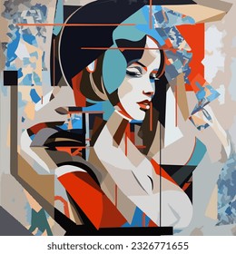 Portrait of the beauy girl