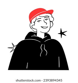 Portrait of a boy in a cap