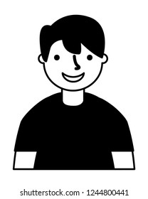 portrait boy smiling character