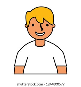 portrait boy smiling character