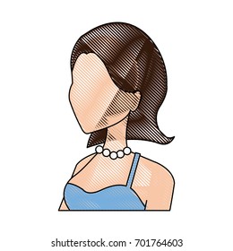 portrait bride character wedding dress image