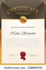 Portrait certificate template