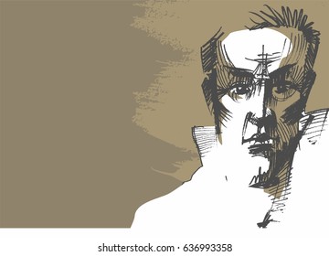 Portrait of a charismatic man