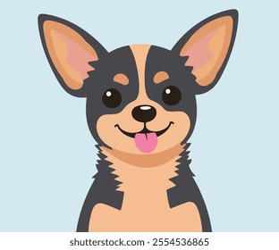 Portrait of a Chihuahua with tongue hanging out