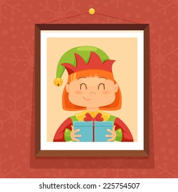 Portrait of Christmas Elf
