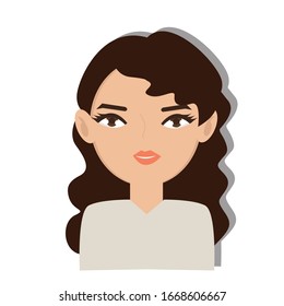 Portrait concept. Creative idea design. Flat vector illustration for template, brochure or presentation.