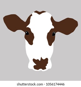 A portrait of a cow