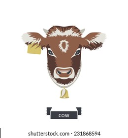 portrait of cow