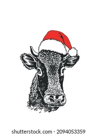 3,043 Cow In Santa Hat Images, Stock Photos & Vectors | Shutterstock