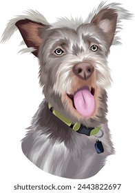 portrait of a cute and adorable dog