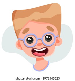 Portrait of a cute boy with a smile