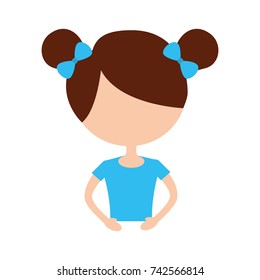 the portrait of a cute little ballerina classical dance costume