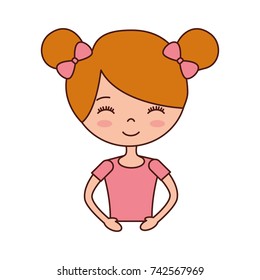 the portrait of a cute little ballerina classical dance costume