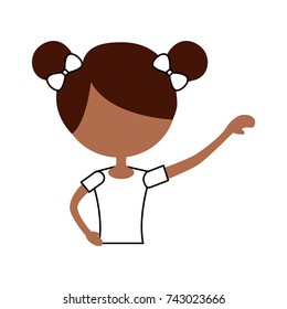 the portrait of a cute little ballerina classical dance costume