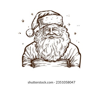 Portrait cute Santa in