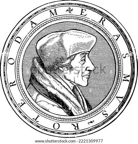 Portrait of Desiderius Erasmus Roterodamus, known as Erasmus or Erasmus of Rotterdam, was a Dutch Christian humanist who was the greatest scholar of the northern Renaissance.