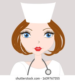 Portrait of a doctor girl.