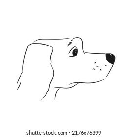 7件の 犬 横顔 イラスト の画像 写真素材 ベクター画像 Shutterstock