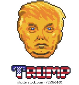 Portrait of Donald Trump, the President of USA svg
