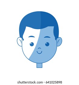 portrait face boy young smile cartoon