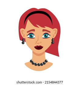 Portrait face creator composition with isolated human characters head on blank background vector illustration