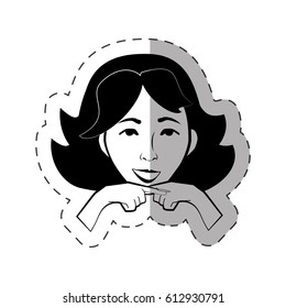 portrait female expression face
