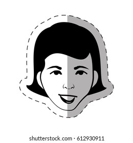 portrait female expression face